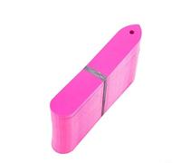 200 etichette flessibili in PVC per piante, 10 x 2 cm, impermeabili, riutilizzabili, finitura opaca per una facile scrittura, con pennarello indelebile, nei colori rosso, bianco, blu, verde (rosa)