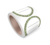 200 etichette rotonde in rotolo, adesivi personalizzati per feste aziendali, bomboniere, baby shower, facili da usare, autoadesive, staccabili saldamente attaccate e pulite, ampiamente utilizzate per