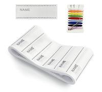 200 etichette termoadesive con scritta “name”, lavabili in lavatrice, stirabili, etichette con nome, per vestiti di bambini, divise scolastiche, divise e altro, con kit fai da te per cucito