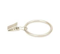 200 anelli per tende EWANTO anelli per tende con clip argento opaco 20x...
