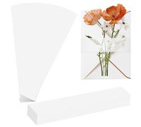 200 fasce per invito, in pergamena, trasparenti, per inviti da 12,7 x 17,8 cm, accessori per matrimoni, biglietti di nozze, buste in pergamena