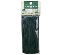 200 fascette a spirale per piante, 15 cm, in filo di plastica, per giardinaggio e organizzazione dell'ufficio (verde scuro)