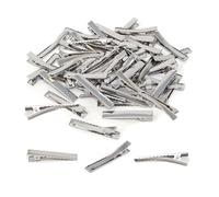 200 fermagli per capelli, 29 mm, color argento, a punta singola, in metallo, per sezionare, acconciare e sezionare i capelli, parrucchieri fai da te