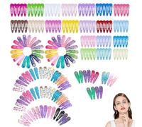 200 fermagli per capelli a scatto in metallo per ragazze adolescenti donne colorate clip per capelli carino mini ricciolo clip per capelli antiscivolo bambini adulti accessori per capelli