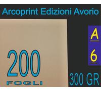 200 FF CARTA CARTONCINO BIGLIETTI VISITA AVORIO X STAMPANTE LASER INKJET