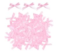 200 fiocchi rosa, mini fiocchi, fiocchi colorati, fiocchi colorati su entrambi i lati, fiocchi di colore satinato, 4 cm, decorazioni fai da te per matrimoni, decorazioni regalo