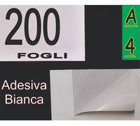 800 FOGLI CARTA ADESIVA BIANCA MATT X ETICHETTE A4 FOTO
