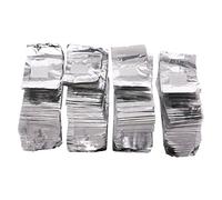 200 fogli di alluminio per nail art, gel acrilico soak off, clip per rimuovere lo smalto, con tamponi