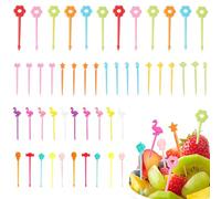 200 forchette da frutta per bambini, stuzzicadenti, mini stuzzicadenti a forma di animali, spiedini riutilizzabili per frutta per bambini, mini forchette, stuzzicadenti per bento box per bambini