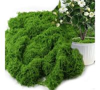 200 g di muschio artificiale da decorare, verde scuro, muschio artificiale, muschio per bricolage, Souple et Malléable Respirant et Perméable à l'eau, Grand Carnagione per parete presepe piante
