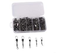 200 ganci a scatto Angel per pesca in acqua salata, anti-nodo 10#: lunghezza 32 mm, peso ca. 174 g per scatola