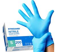 200 guanti in Nitrile S senza polvere, senza lattice, ipoallergenici, certificati CE conforme alla norma EN455 guanti per alimenti guanti medici monouso (Taglia S)