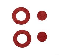 200 guarnizioni isolanti per batterie, anelli di carta rossa con diametro esterno di 17 mm e interno di 10 mm, pasta di legno e