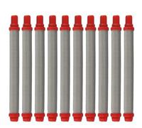 200 inserti filtro a rete airless per sistemi di spruzzatura Wagner - acciaio inossidabile 304, diametro 10,5 mm × lunghezza 103 mm, confezione da 10 pezzi