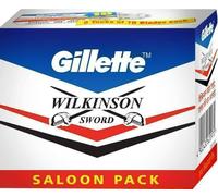 200 lame per rasoio a spada Gillette Wilkinson doppio bordo DE rasoio di sicu...
