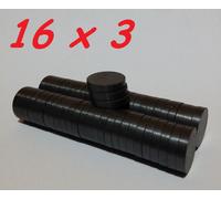 200 MAGNETI FERRITE 16X3 MM CALAMITA POTENTE FIMO CERAMICA MAGNETE CALAMITE