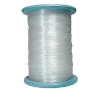 200 Metri di filo di nylon trasparente, ficelle trasparente fine 1mm, ligne de pêche, fil de perles, artigianale, couture, fil en plastique trasparente, (1 mm, trasparente 1)