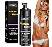 200 ml Mousse Autoabbronzante, Autoabbronzante Mousse Color Bronzo, Autoabbronzante in Mousse scura finta per Viso E Corpo, Adatto a Tutti gli Incarnati