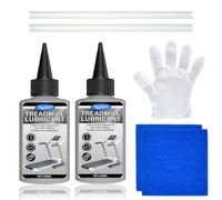 200 Ml Tapis Roulant Olio, Facile Da Applicare, Per Tapis Roulant E Attrezzature Sportive, Per Ingranaggi, Cerniere E Funi, Forma Uno Strato Protettivo Resistente, Tubi Lunghi 17 Cm X 2 + 50 Guanti