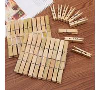 200 MOLLETTE DA BUCATO IN LEGNO MOLLETTA PANNI PER DECORAZIONI E FAI DA TE