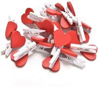 200 MOLLETTE LEGNO CUORE 3,5 CM BOMBONIERE FAI DA TE MOLLETTINE SCRAPBOOKING