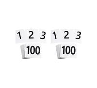 200 Numeri da Tavolo da 1 A 100, Numeri da Tavolo In Plastica, Carte Numeriche da Tavolo A Doppia Faccia per il Tavolo del Ristorante del Ricevimento