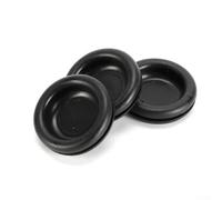 200 occhielli in gomma di dimensioni assortite, aperti e chiusi, 7 misure comuni, colore nero, per applicazioni elettriche su telai in lamiera, firewall