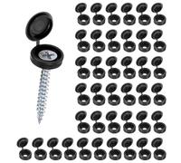 200-Pack Coperchi a Cerniera in Plastica 3mm per Viti M3 M4 M5 [Nero]