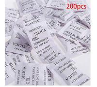 200 Packs Non tossico Gel di silice bustine disidratanti Sacchetti Drypack per Camera Cucina Panni Auto Food Storage Dryer