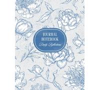 200-Page paperback Journal: Premium 8.5 x 11 Ruled Notebook for Daily Reflections | Floral themed