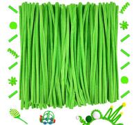 200 Pcs Bastoncini in ciniglia, Scovolini colorati，Steli di ciniglia decorativi,Decorativi in ciniglia Per Artigianato fai da te, Decorazioni, Natale,Creativi lavoretti (Fruit Green)