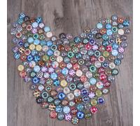 200 Pcs Bottoni Automatici in Forniture Per La Creazione Di Gioielli