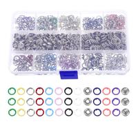 200 Pcs Bottoni Automatici in Metallo Pulsanti Di Crafting Abbigliamento