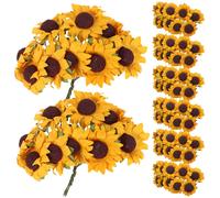200 Pcs Bouquet Di Girasoli Girasole Artificiale Finto Mini Fiori Artificiali