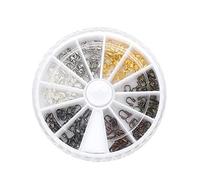 200 PCS/Box Jewelry Making Supplies, Lega Wire Guardian Wire Protector Cofanetto per Fare Gioielli (6 Colori Assortiti)