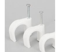 200 PCS Graffette Fermacavo Clip Per La Gestione Dei Cavi Adesivo Fermacavi