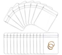 200 Pcs Piccole Buste Richiudibili Sacchetti Stoccaggio Trasparenti