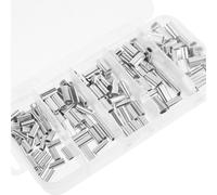 200 Pcs Tubo A Crimpare Per Lenza Manicotti Crimpatura Dei Cavi Maniche Di