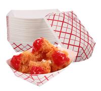 200 Pcs Vassoio Per Alimenti Viaggiare Snack Tray Di Servizio Carta