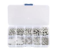 200 PCS Viti a Esagono Incassato De Vis Inox M3, M4, M5, M6, M8 Avec Viti a Esagono Incassato Con Dado Esagonale, Set Combinato Di a Macchina Esagonale,Kit Complet De Fixation Polyvalent Et Résis