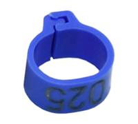 200 pezzi 10 mm clip in plastica anello piede uccello per piccione pollame colomba pappagallo fascetta per zampe forniture di identificazione, facile da installare,Blu,Taglia unica