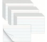 200 pezzi/400 pezzi Schede indice 3x5 pollici, schede flash regolari, biglietti da visita, appunti di studio e schede flash per elenchi delle cose da fare, con linee su entrambi i lati, biglietti memo