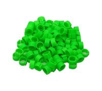200 pezzi 8 mm clip in plastica anello piede uccello per identificazione fascia zampa piccione colomba quaglia animali da fattoria, facile da usare,Verde,Taglia unica