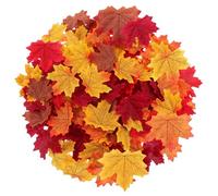 200 Pezzi Addobbi Autunnali Acero Artificiale Autunnale 8cm Decorazione Autunnale Sparsa Colori Misti Foglie Autunnali Finte per Decorazioni per Indoor Classroom Wedding Halloween Party Decorazioni