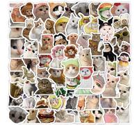 200 Pezzi Adesivi Gatto Divertenti, Set per Amanti dei Gatti, Da Attaccare su Tazze/Frigo/Computer, Regalo per Parenti e Amici