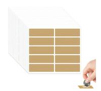 200 Pezzi Adesivi Gratta E Vinci, 48 X 15 Mm Gratta E Vinci Personalizzato | Etichette Adesivi Da Grattare, Scratch Sticker Per Giochi, Fai Da Te, Buoni Viaggio, Regali, Sorprese(Dorate)