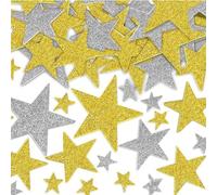200 Pezzi Adesivi Natale, Adesivi Natalizi Stickers, Adesivi Stella Glitter, Adesivi Stella Autoadesivi, Adesivi Stella Glitter Oro e Argento, per Carnevale Matrimonio Festa Fai da Te