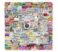 200 pezzi adesivi stickers sticker stikers stiker in vinile per bottiglie d'acqua e computer portatili con motivo carino (Inspirational Words)