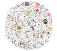 200 Pezzi Adesivi Versetti della Bibbia Adesivi Ispirazione Cristiana Vintage Ottimi per Bottiglie d'Acqua Computer Portatili Diario Scrapbooking Decalcomanie Regali Cristiani