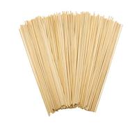 200 Pezzi Bastoncini Legno 300mm x 3mm per Lavoretti, Zucchero Filato, Artigianato, Arte, Decorazioni Casa, BBQ, Spiedini - Stecchini Naturali